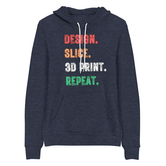 Design slice 3d print repeat hoodie