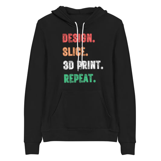 Design slice 3d print repeat hoodie