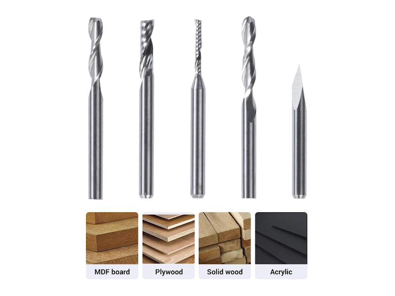 Snapmaker 2.0 CNC Endmill Bit Set