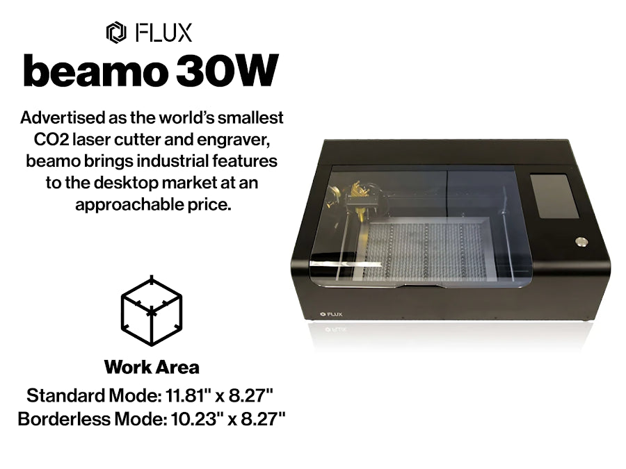 FLUX beamo 30W Desktop Laser Cutter & Engraver