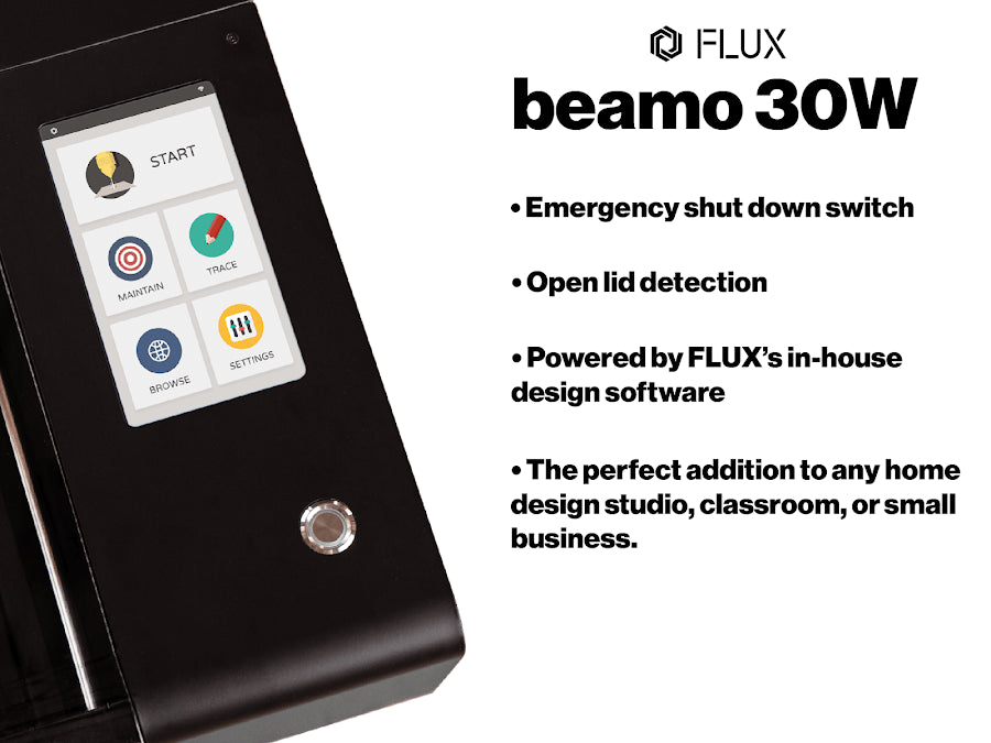 FLUX beamo 30W Desktop Laser Cutter & Engraver